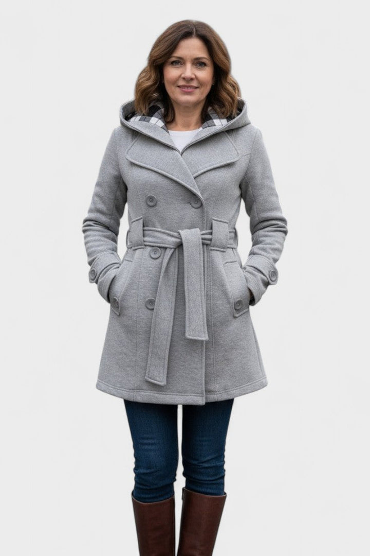 Leona | Double-Breasted Long Coat