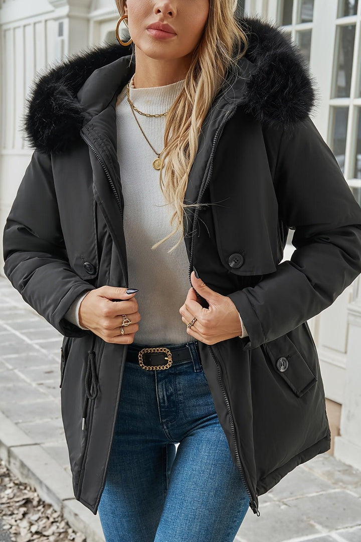 Lianne | Black Lightweight Hooded Jacket