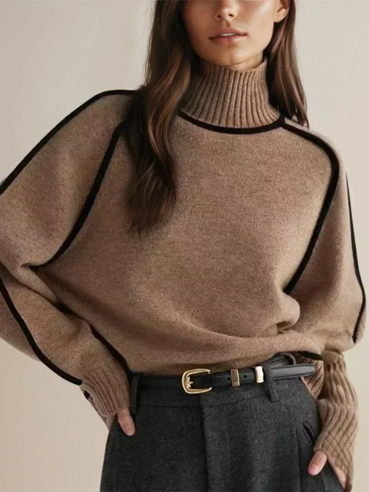 Carine | Chic High-Neck Jumper