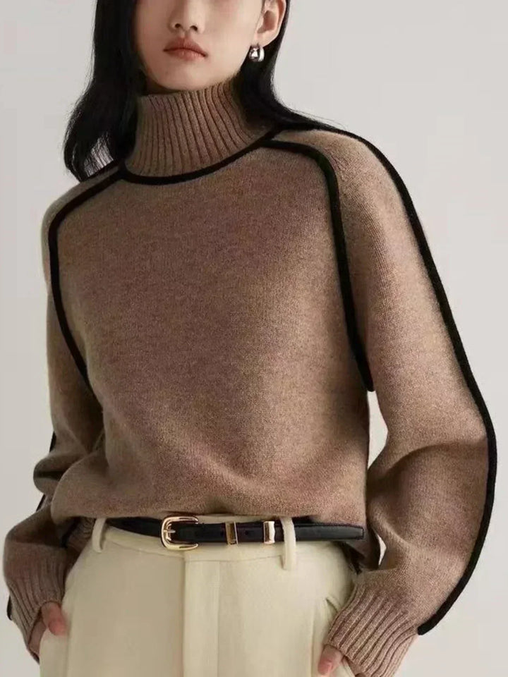 Carine | Chic High-Neck Jumper