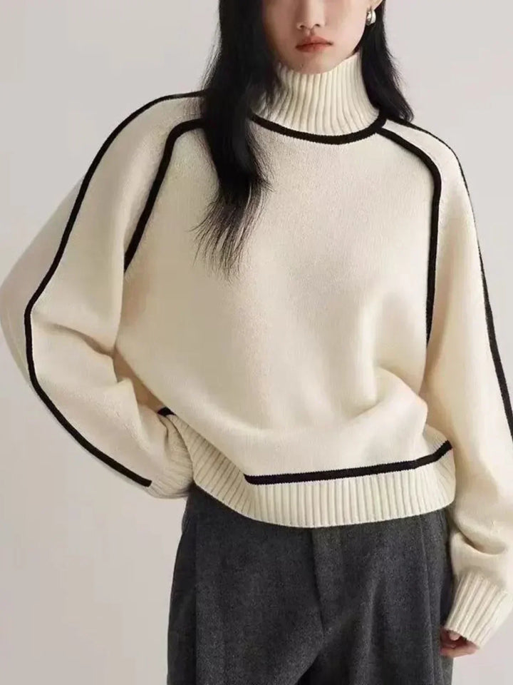 Carine | Chic High-Neck Jumper