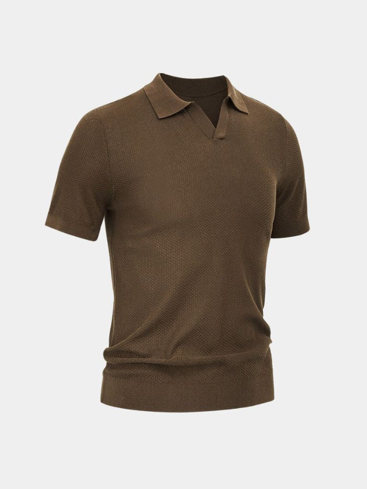 Lloyd | Open-Collar Knit Polo