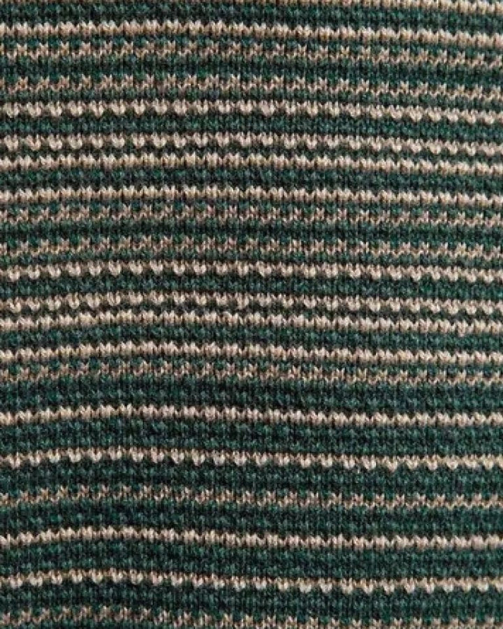 Luke | Green Colour-Block Crew-Neck Jumper