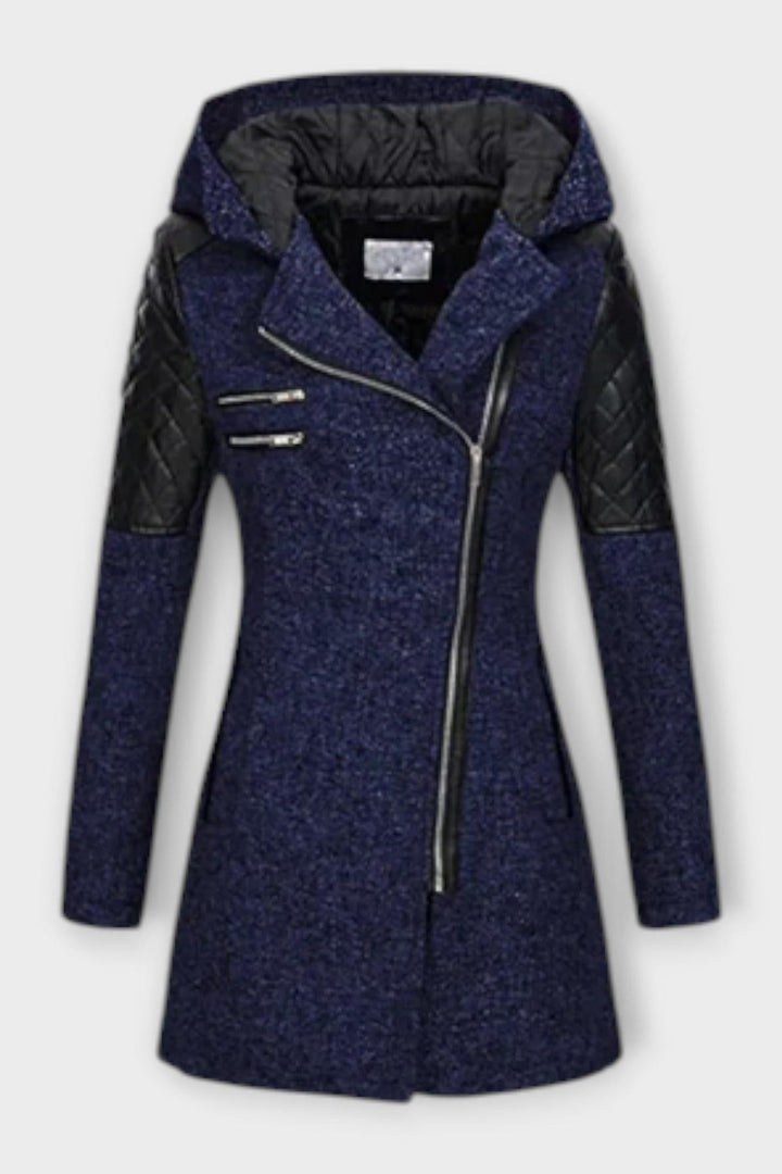 Mabel | Black Asymmetric Zip Jacket