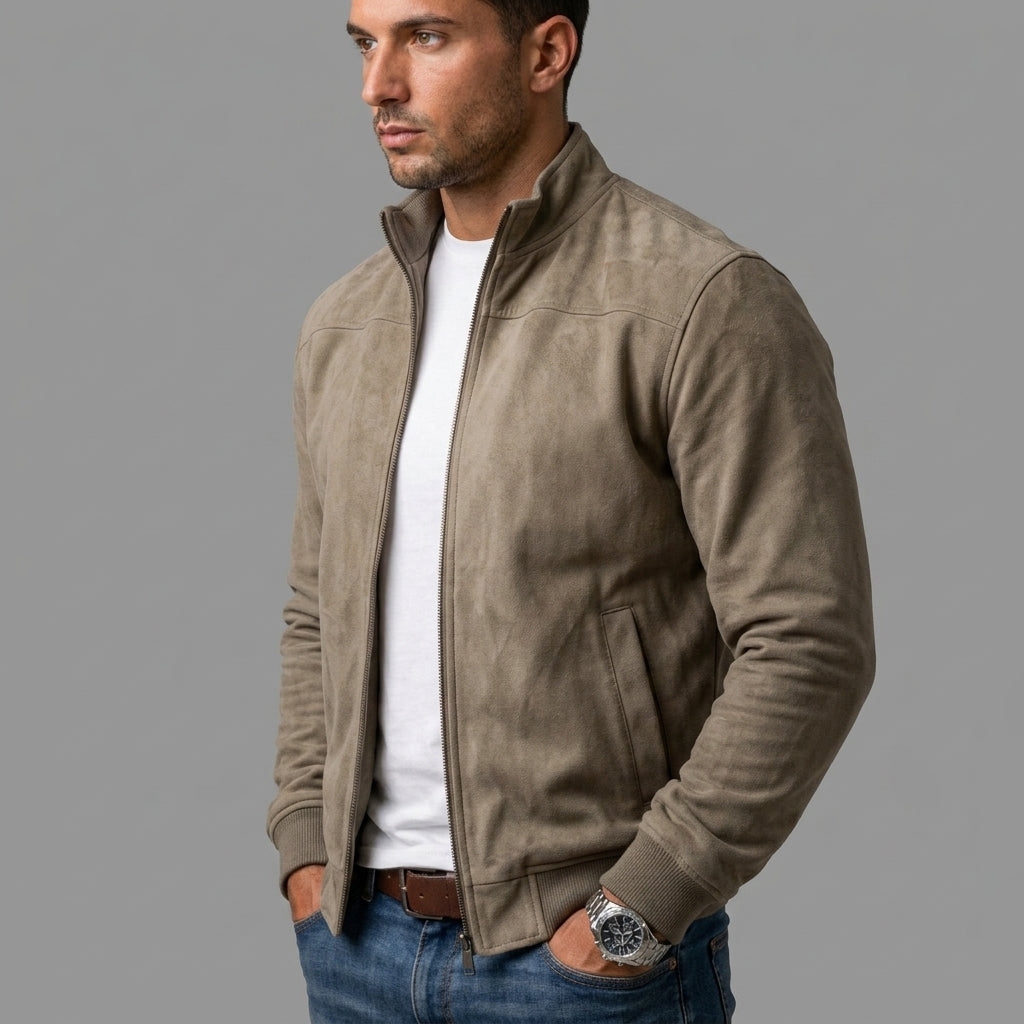 Corrado | Suede Bomber