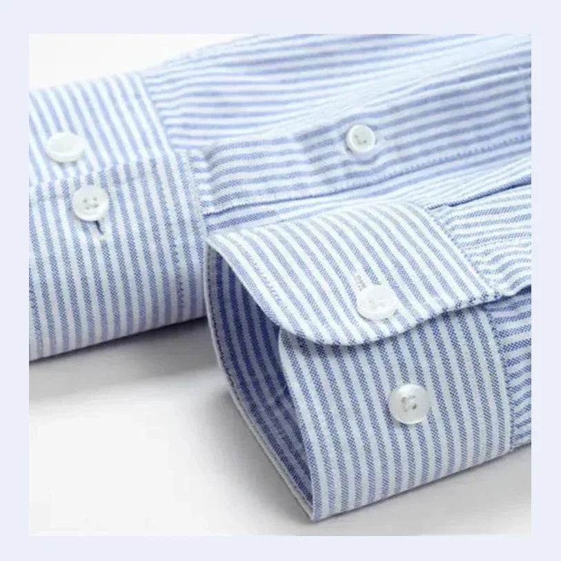 Michael | Light Blue Pinstripe Shirt