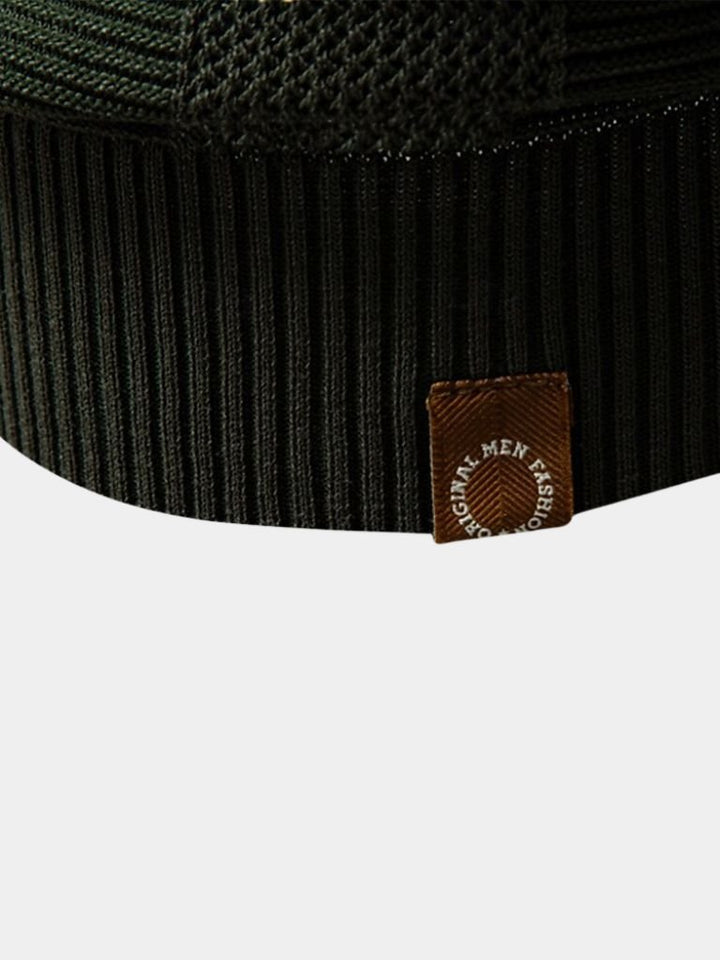 Murray | Textured Beige Knit Polo