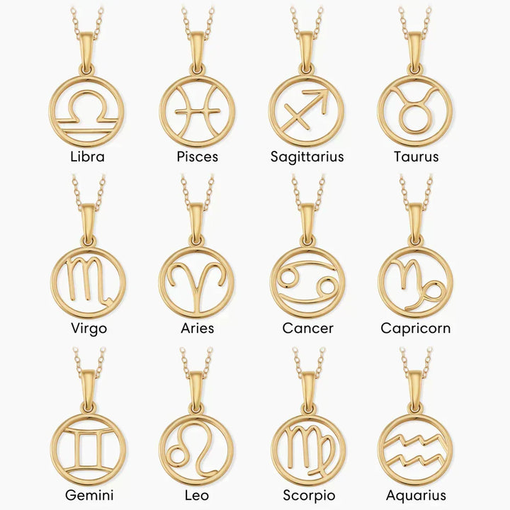 Astrological Sign Pendant Necklace