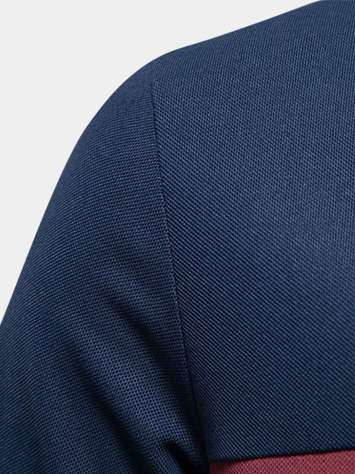 Nicholas | White Contrast-Stripe Polo