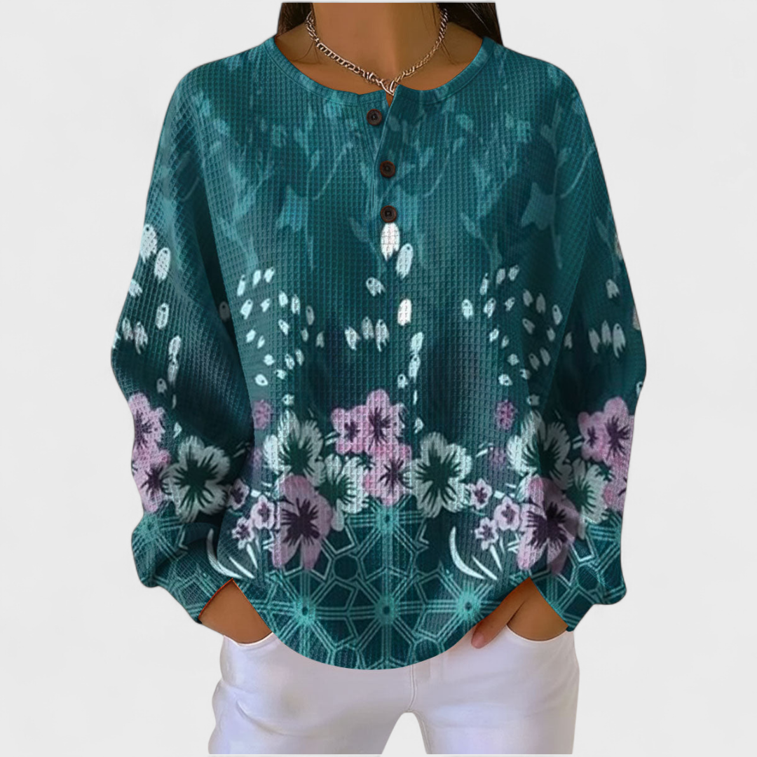 Roos | Floral Patterned Sweatshirt