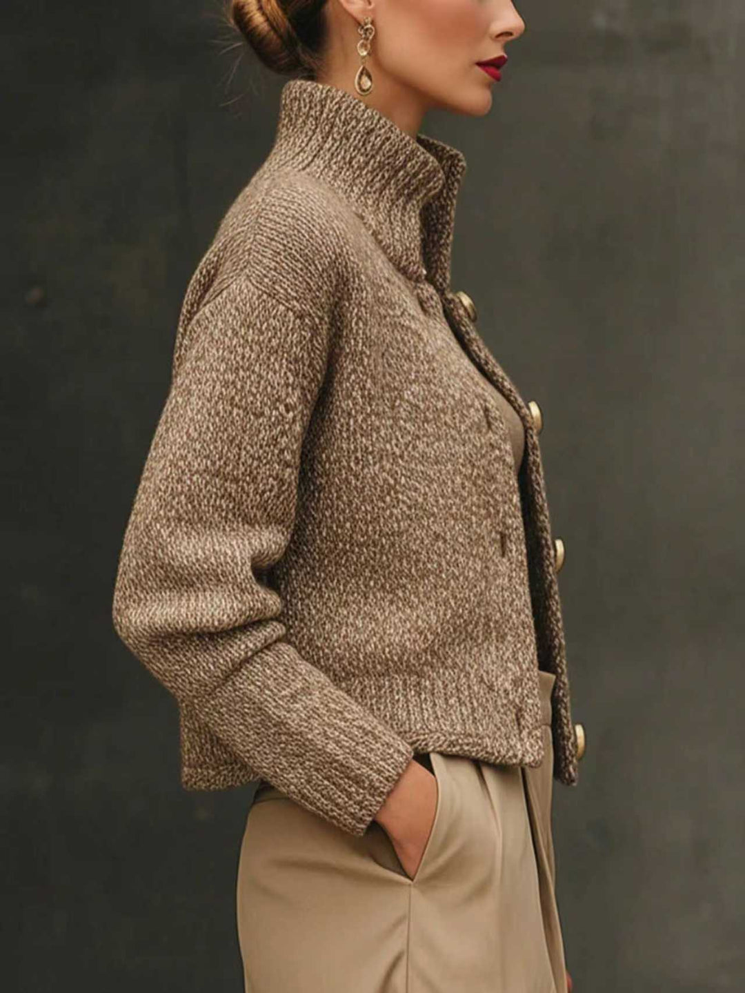 Edie Tailored Mixed Wool Coat