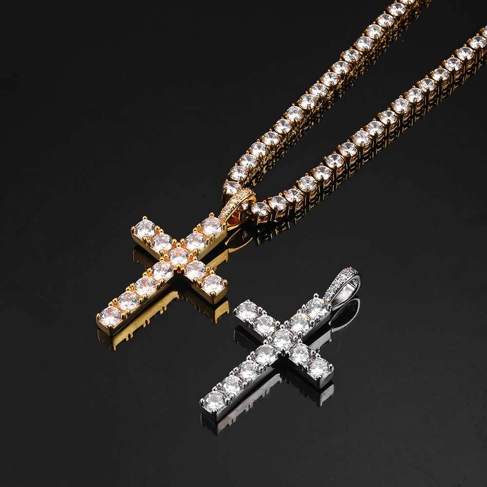 Moissanite Cross Necklace