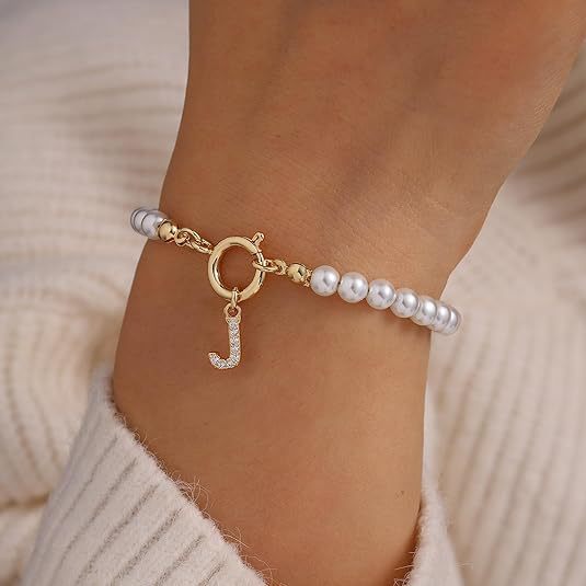 Personalized Golden Letter Bracelets - Auden Key