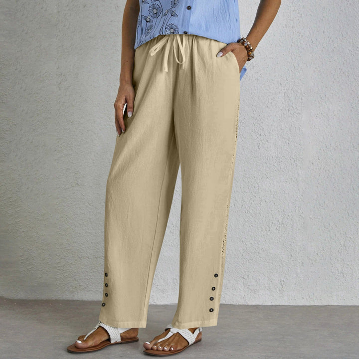 Shania - Relaxed Trousers with Buttons