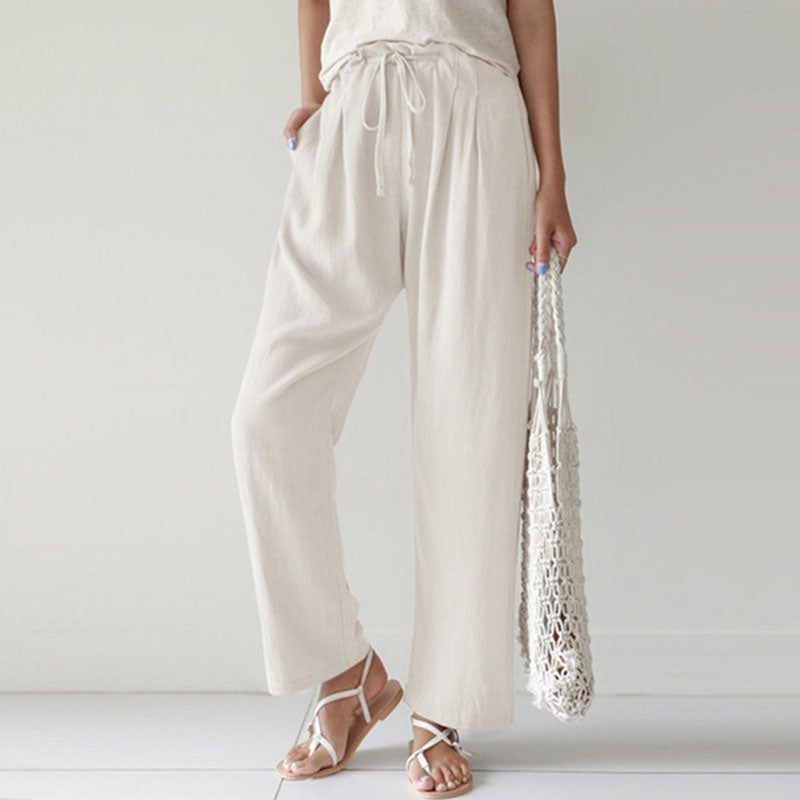 Vara - Relaxed Trousers with Drawstring