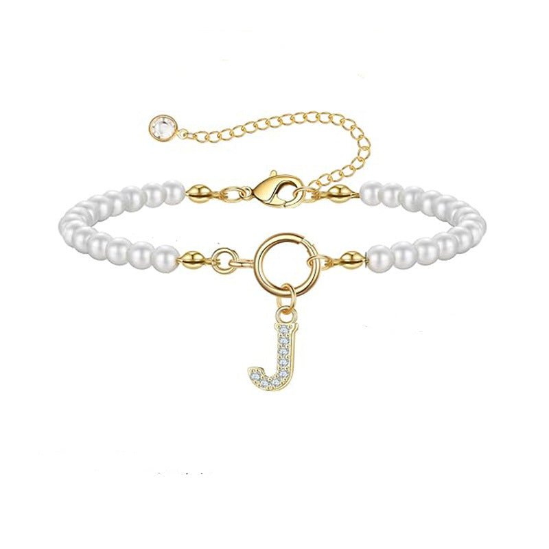 Personalized Golden Letter Bracelets - Auden Key