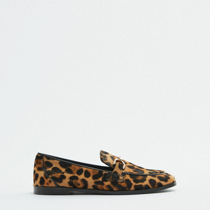 Adrianna | Bold Leopard-Print Loafers