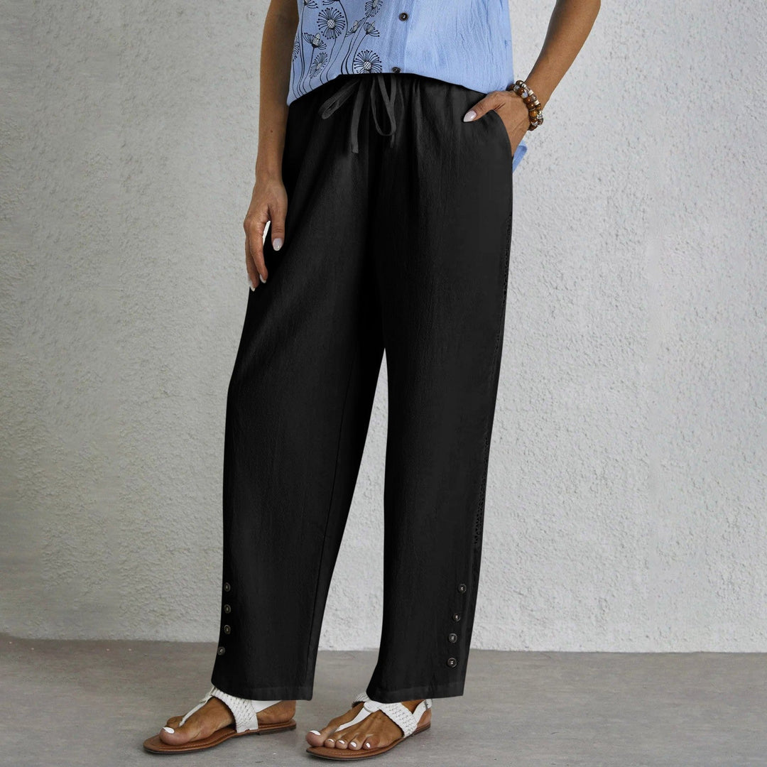 Shania - Relaxed Trousers with Buttons