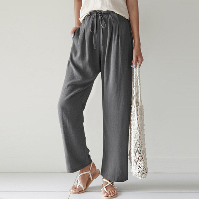 Vara - Relaxed Trousers with Drawstring