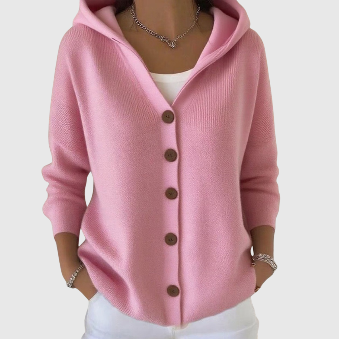 Knit Hooded Comfort Cardigan
