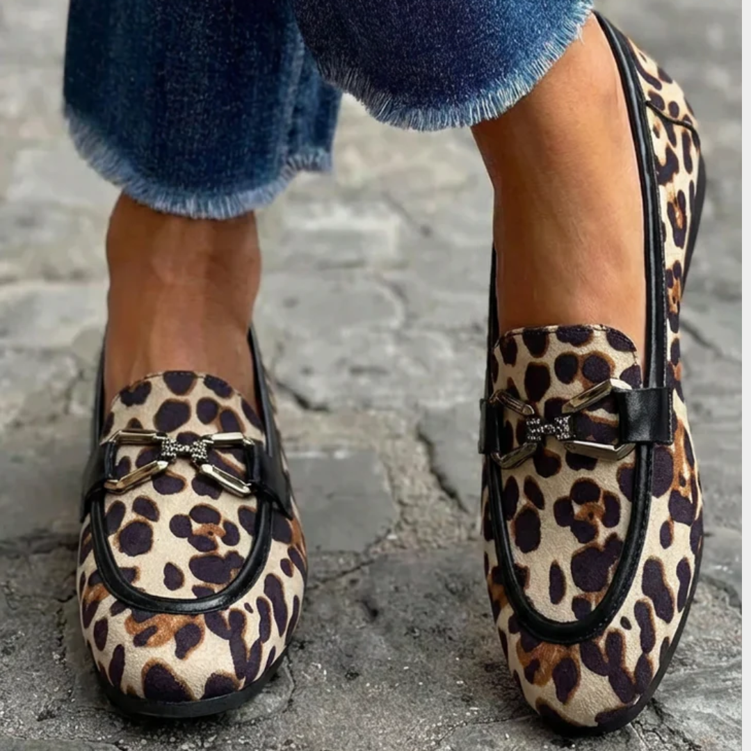 Genf | Modern Leopard-Print Loafers