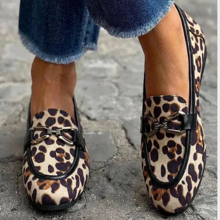 Genf | Modern Leopard-Print Loafers