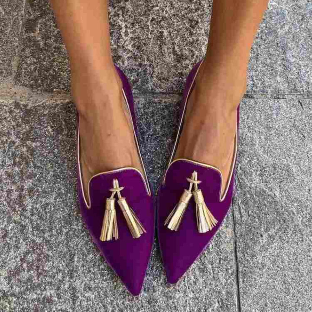 Portia | Boho Loafers with Fringe