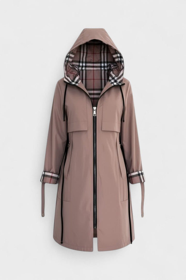 Orla | Zip-Front Hooded Coat