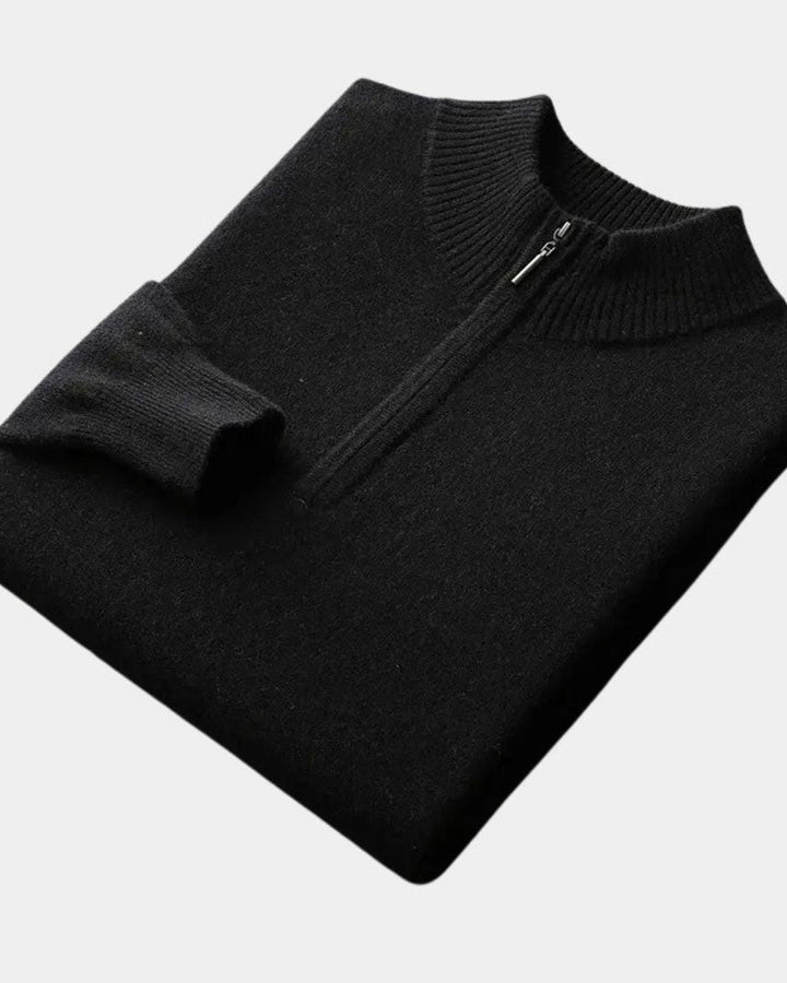 Oscar | Cream Half-Zip Jumper