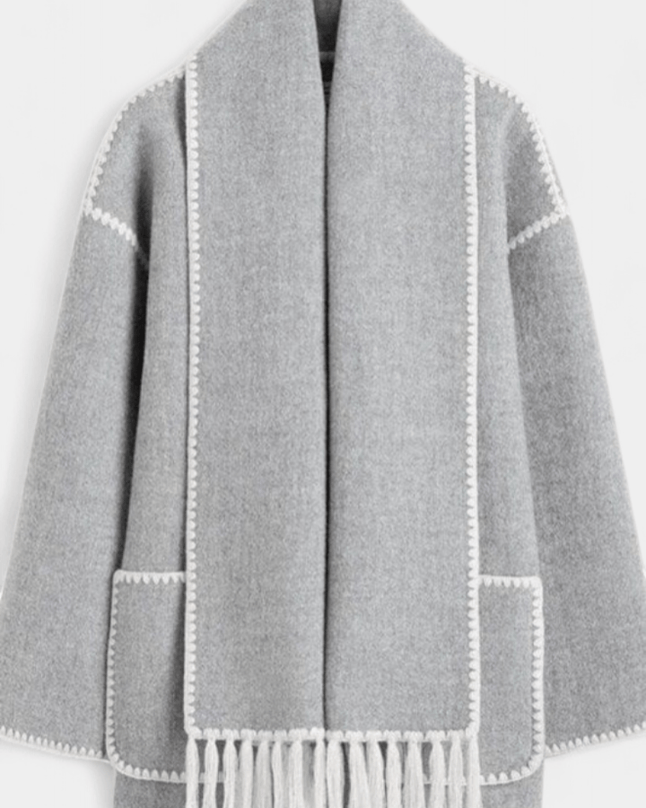 Pauline | Camel Scarf Coat