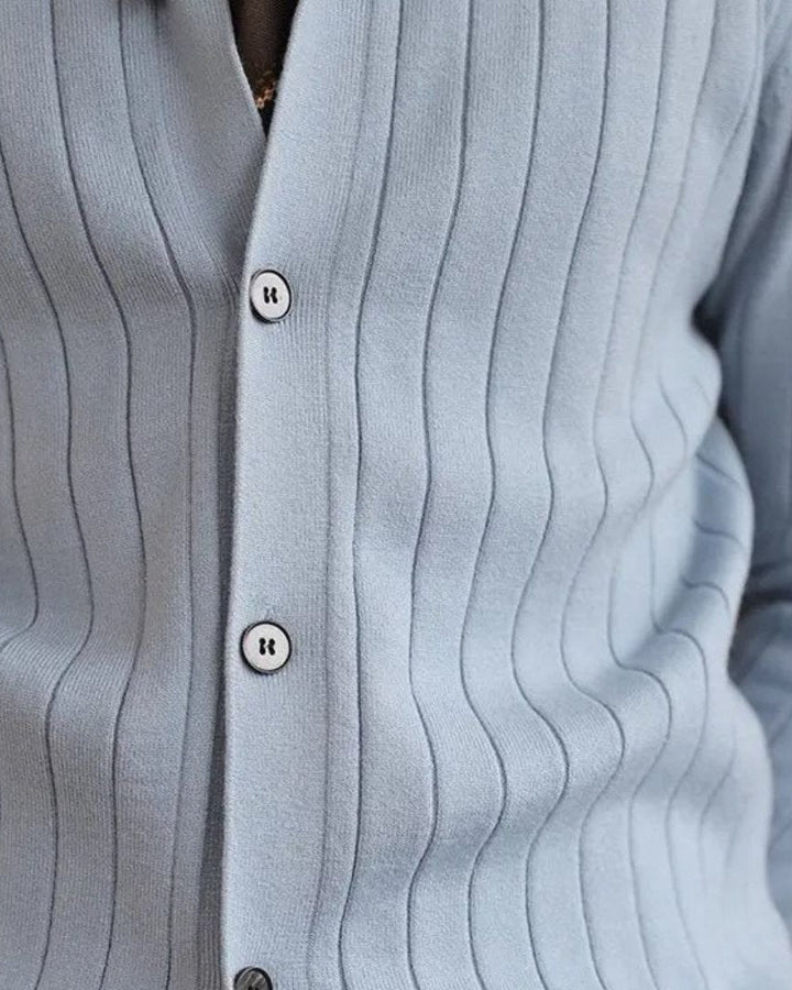 Peter | Black Button Knit Cardigan