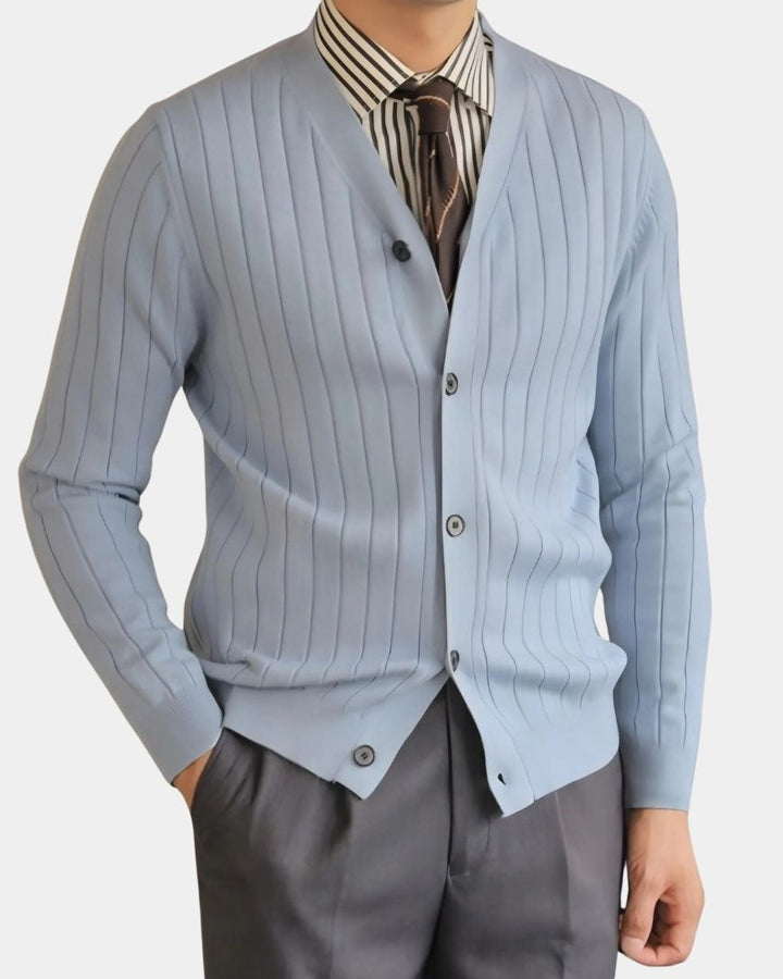 Peter | Black Button Knit Cardigan