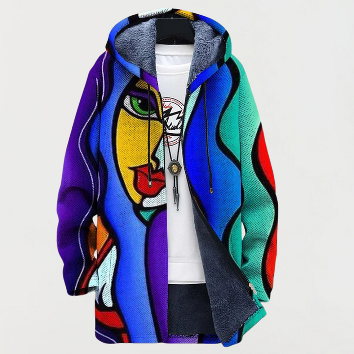 Elisa – Graphic Print Jacket with Bold Designs