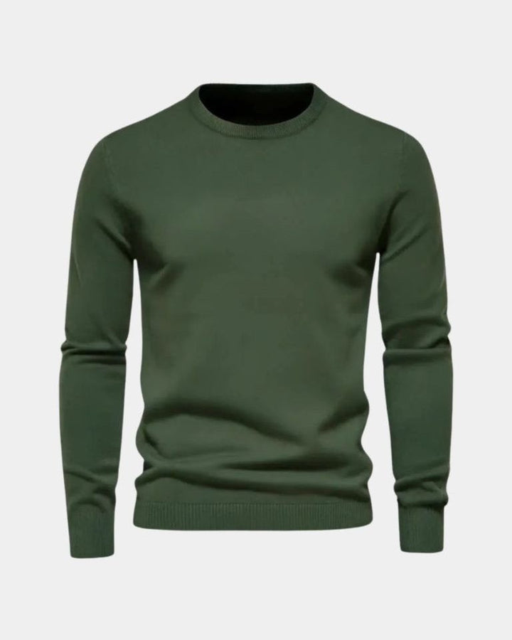 Rhys | Blue Crew-Neck Jumper