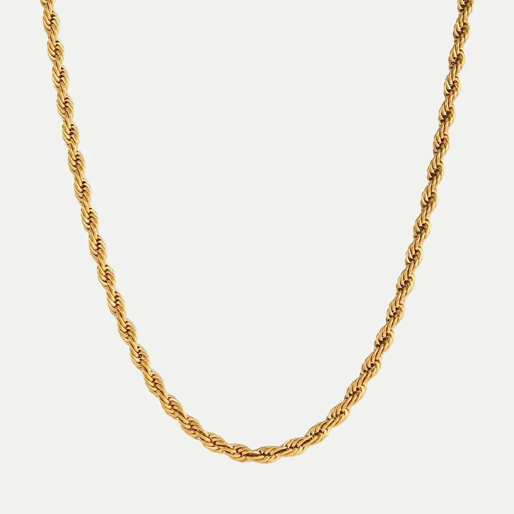 Hélène – Gold Necklace with Decorative Dots