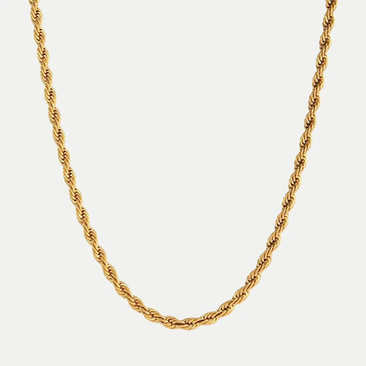 Hélène – Gold Necklace with Decorative Dots