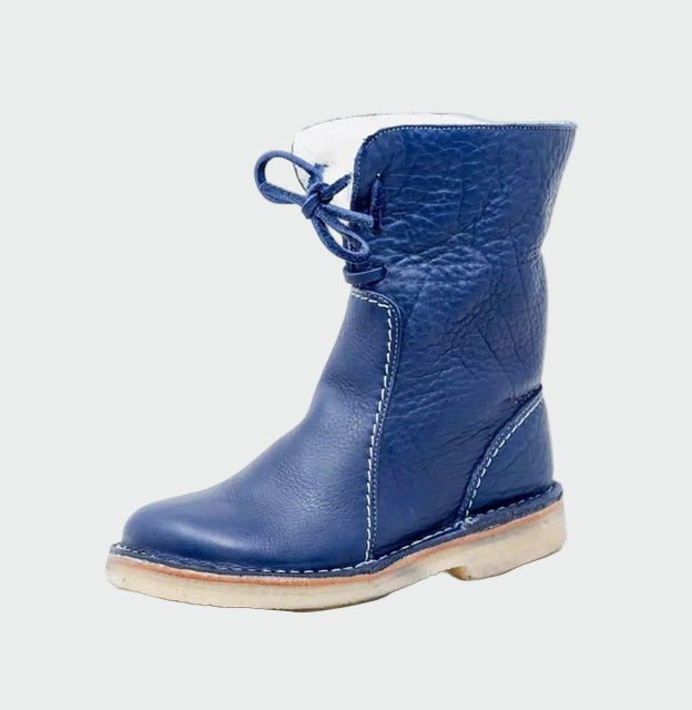 Beth | Waterproof Leather Boots with Wool Lining