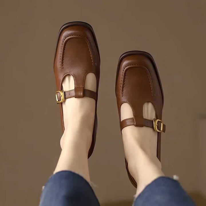 Emilia – Retro-Inspired T-Step Footwear