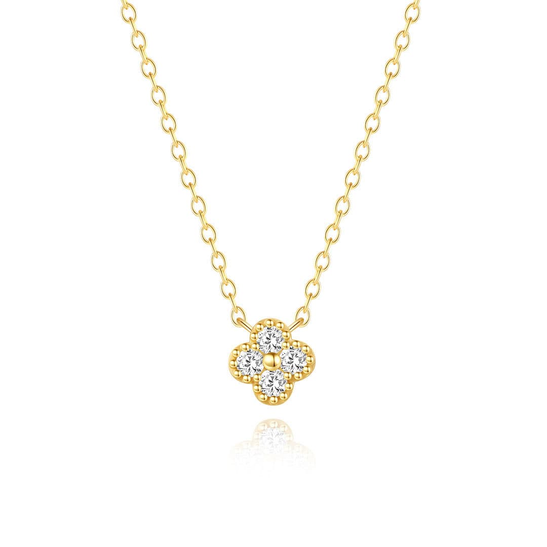Ève – Sophisticated Silver Necklace Adorned with Exquisite Gemstone