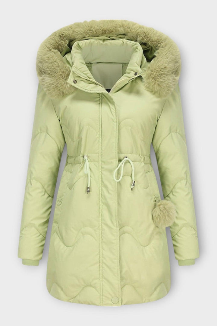 Sara | Black Quilted Drawstring Jacket