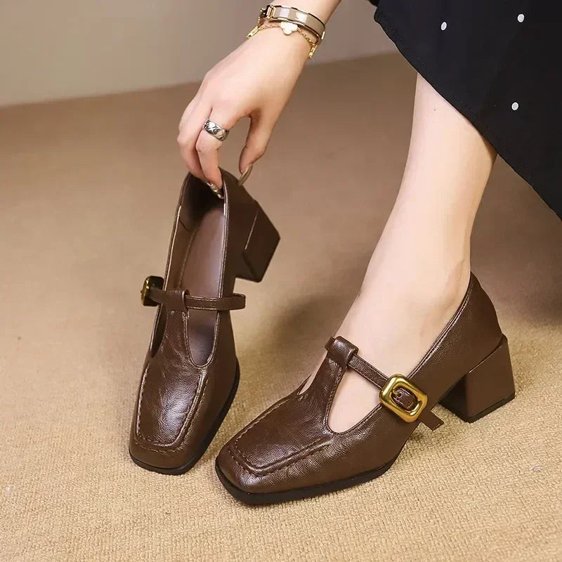 Ida – Classic Mid-Heel Shoes for Women