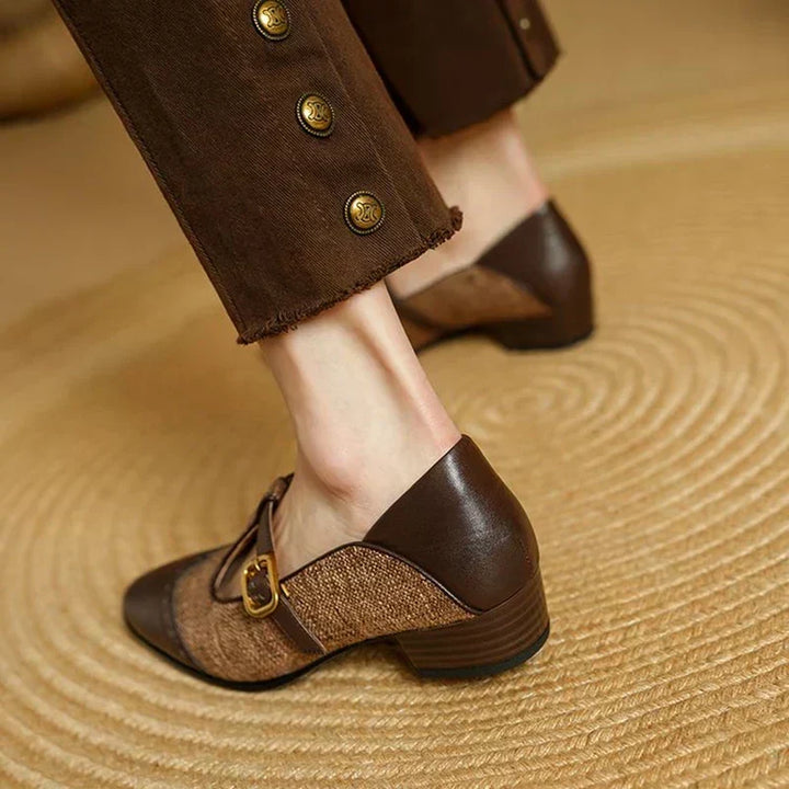 Sophie – Classic Buckle Vintage Shoes