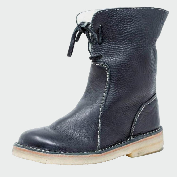 Beth | Waterproof Leather Boots with Wool Lining
