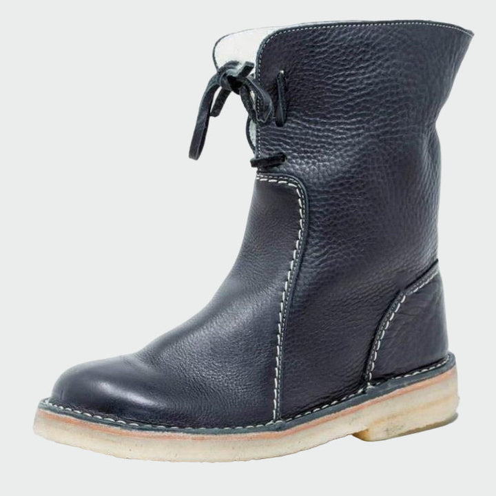 Beth | Waterproof Leather Boots with Wool Lining