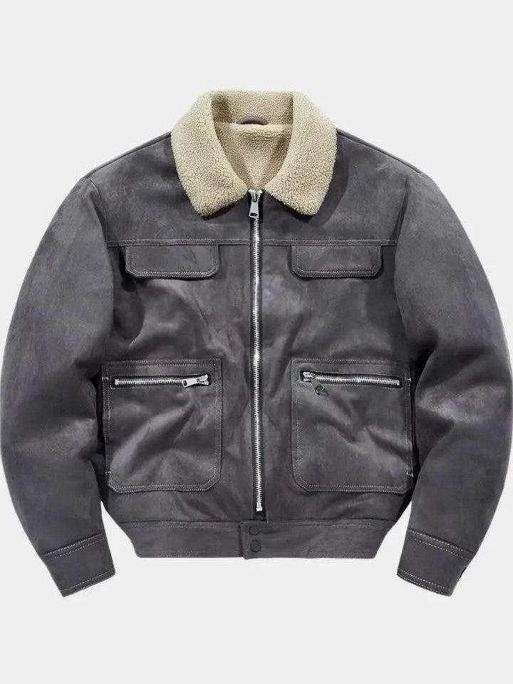 Sebastian | Tan Zip-Front Jacket
