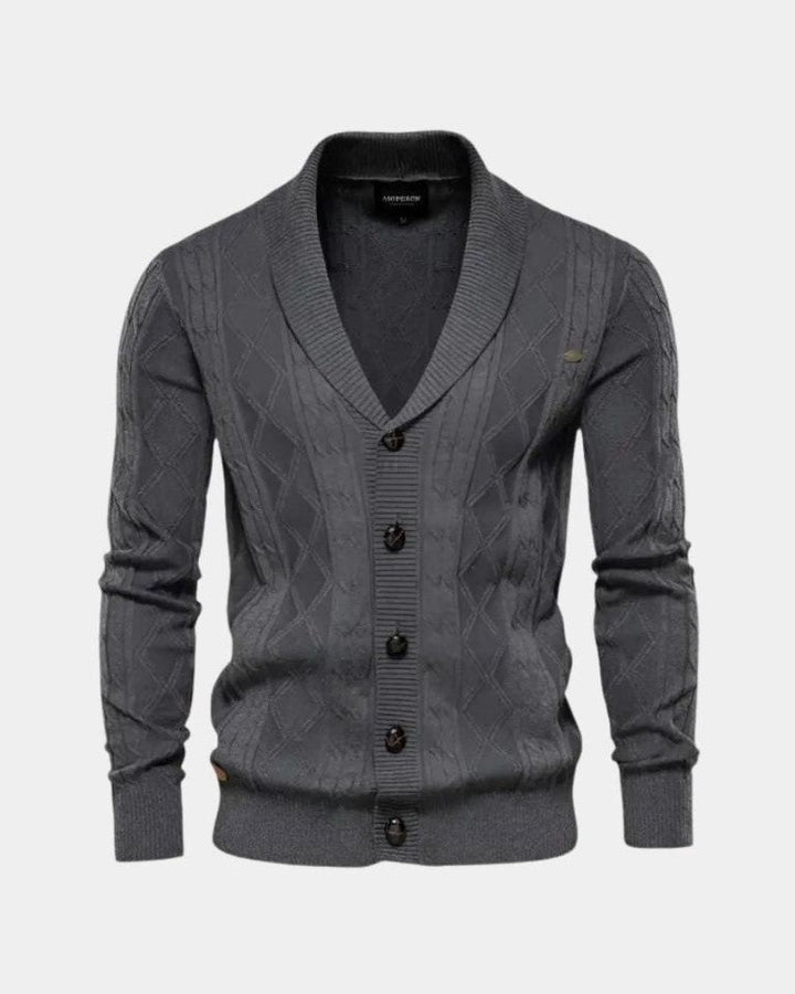 Sebastian | Grey Button Cardigan