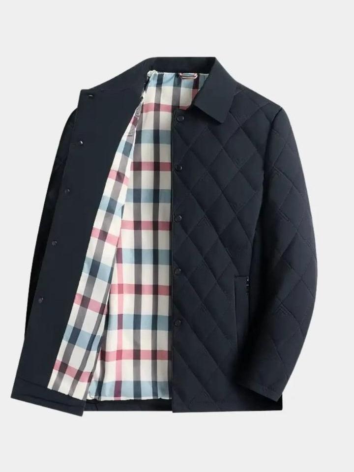 Simon | Quilted Check-Lined Jacket