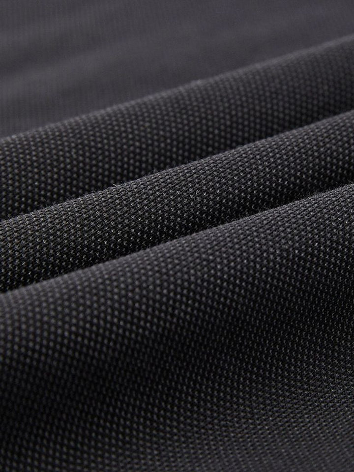 Steven | Black Zip-Collar Polo