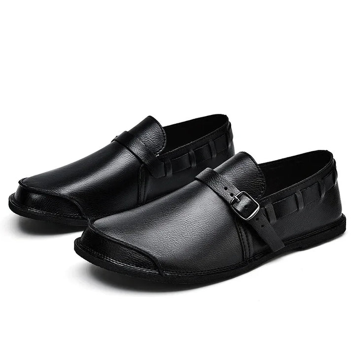 John | Buckle Leather Loafers