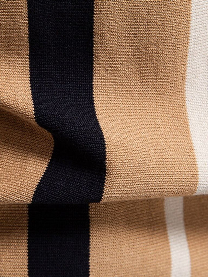 Thomas | Retro Vertical-Stripe Polo